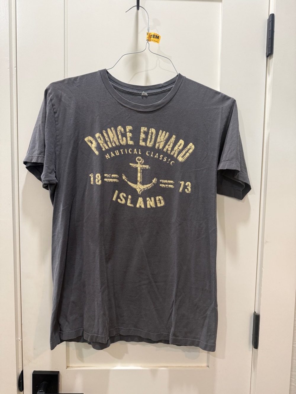 Prince Edward Island Nautical Graphic Tee - Men's Gray